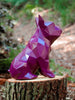 French Bulldog Geometric Sculpture - Metallic purple ** New Colour**