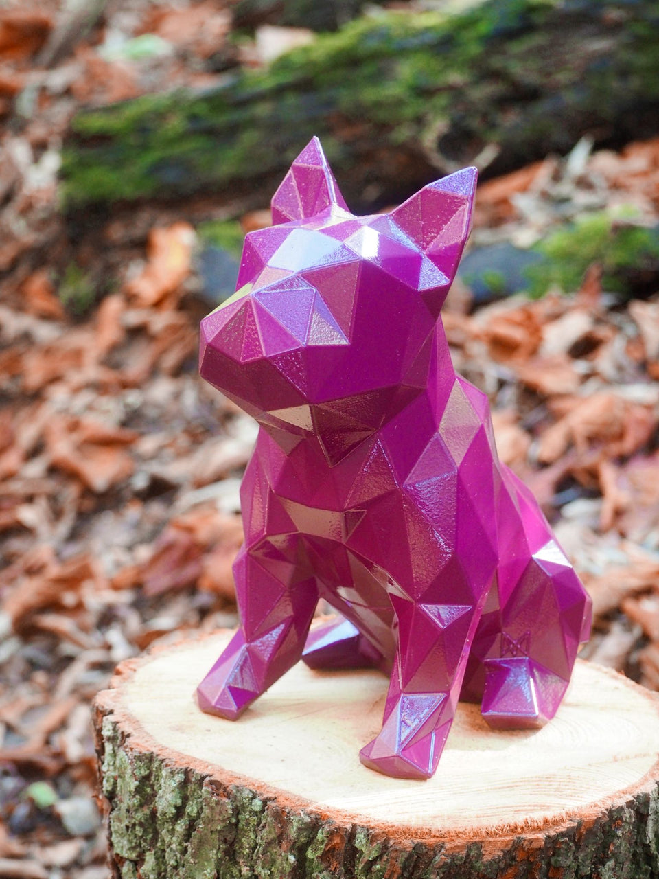French Bulldog Geometric Sculpture - Metallic purple ** New Colour**