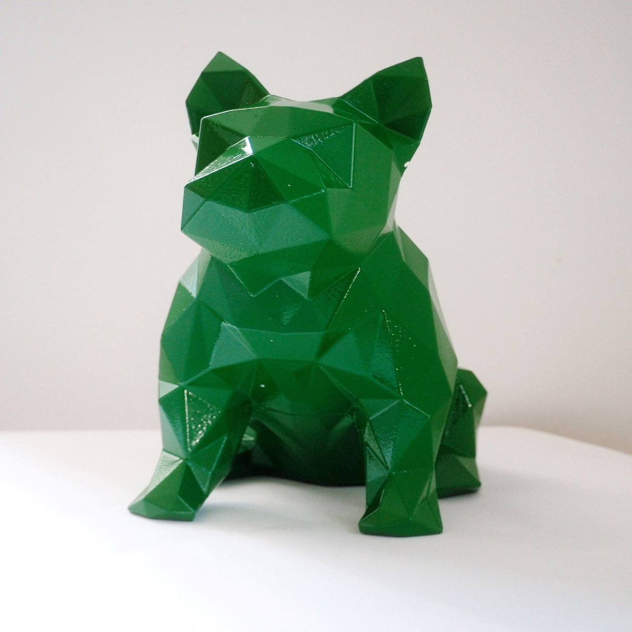 French Bulldog Geometric sculpture - Metallic Green ** New colour**