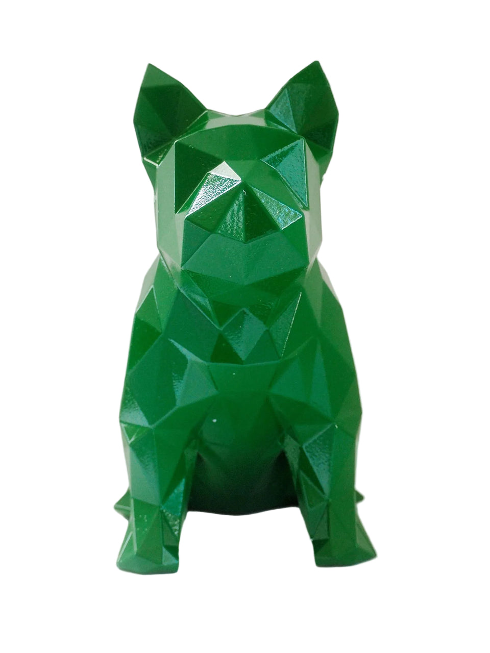 French Bulldog Geometric sculpture - Metallic Green ** New colour**