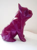 French Bulldog Geometric Sculpture - Metallic purple ** New Colour**