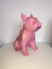 French Bulldog Geometric sculpture - Frank in Fondant Pink - New Colour ***