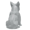 French Bulldog Geometric Sculpture- Frank in Light Grey