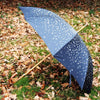Singapore Raindrops Umbrella - Navy with Cream