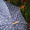 Singapore Raindrops Umbrella - Navy with Cream