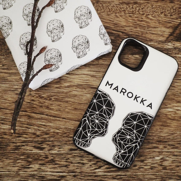 Phone Case and Card holder - Skull Design - Yorick