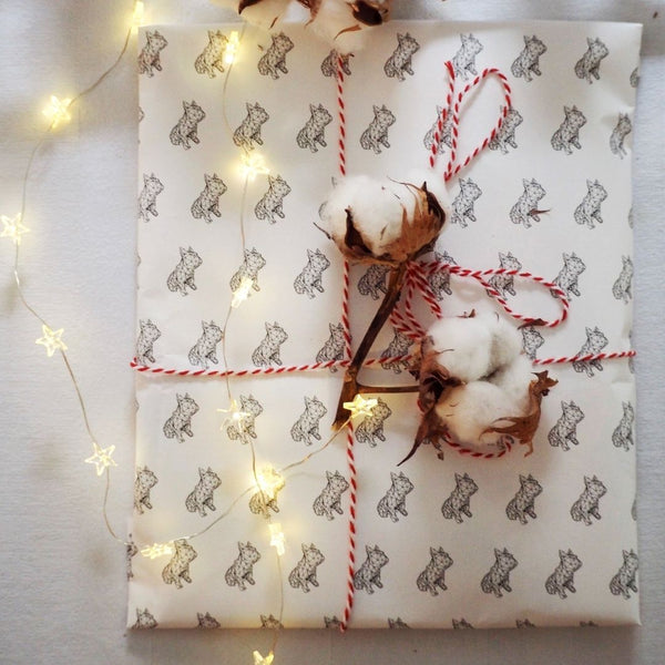 French Bulldog Print Wrapping Paper