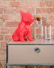 French Bulldog Geometric Sculpture - Frank in Red