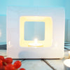 Wax melt burner - White Square Ceramic