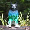 Geometric Wolf Sculpture