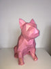 French Bulldog Geometric sculpture - Frank in Fondant Pink - New Colour ***
