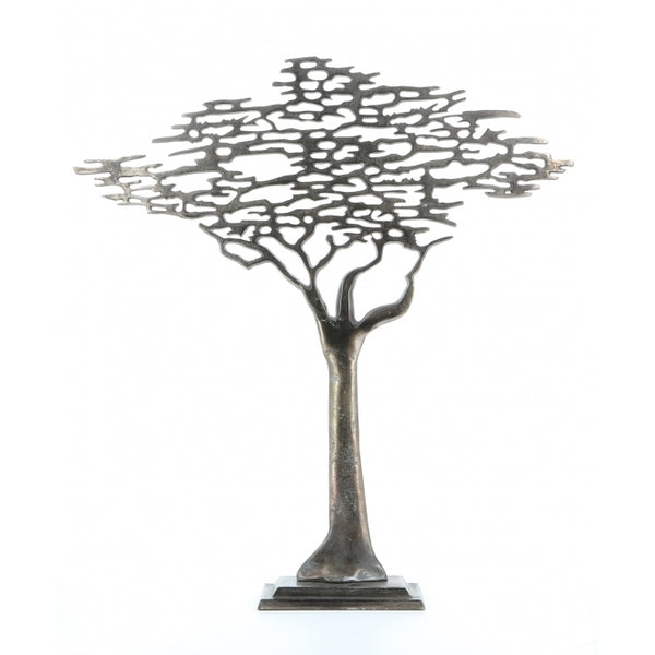 Tree of Life Sculpture - Antique Pewter Small