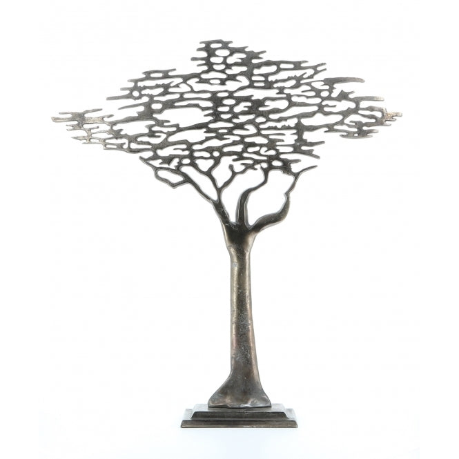 Tree of Life Sculpture - Antique Pewter Large